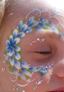 Schminken festival Arnhem bloemen