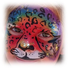 Schminken regenboog panter - Twinkle Schmink