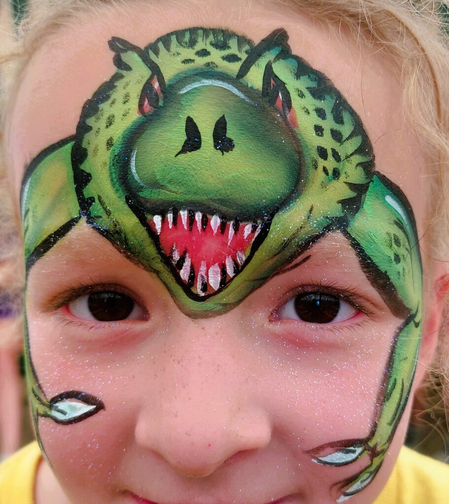 Fantasieland schminken T-Rex