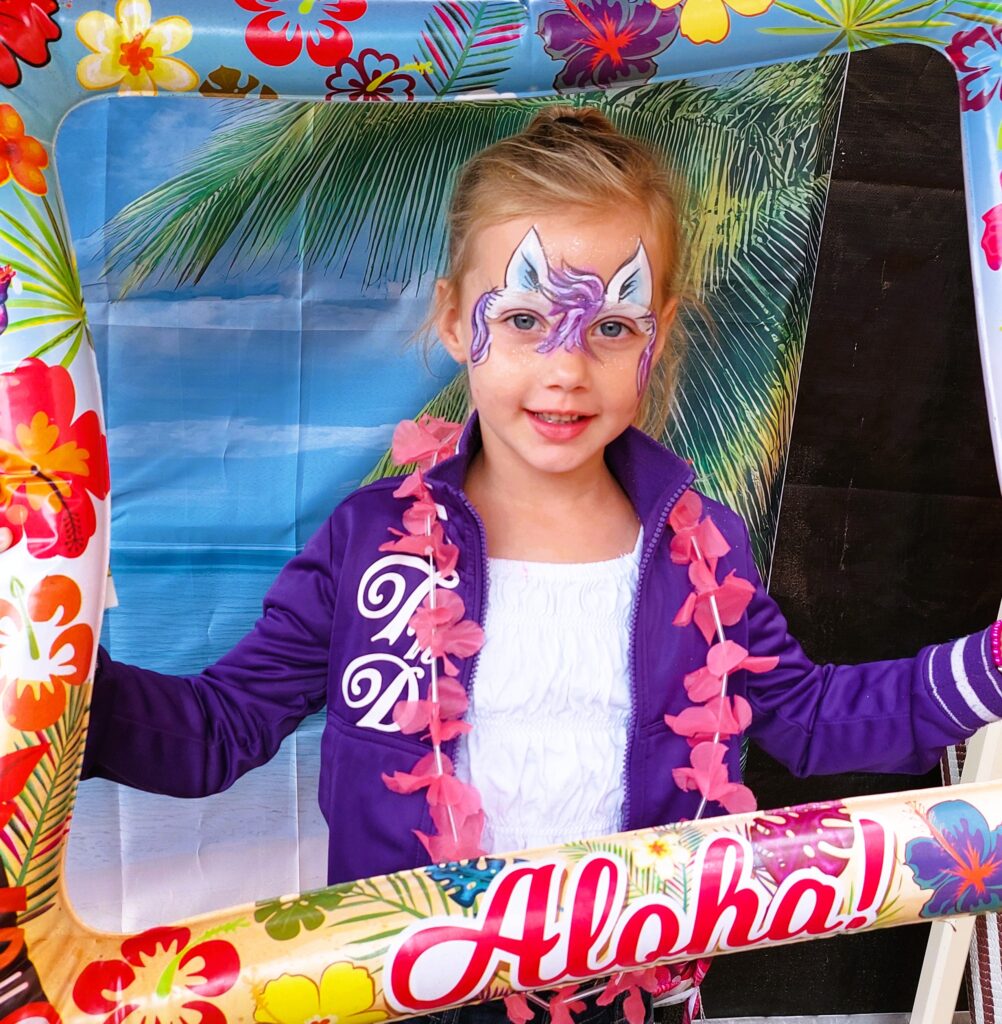 Zomerfeest schminken eenhoorn